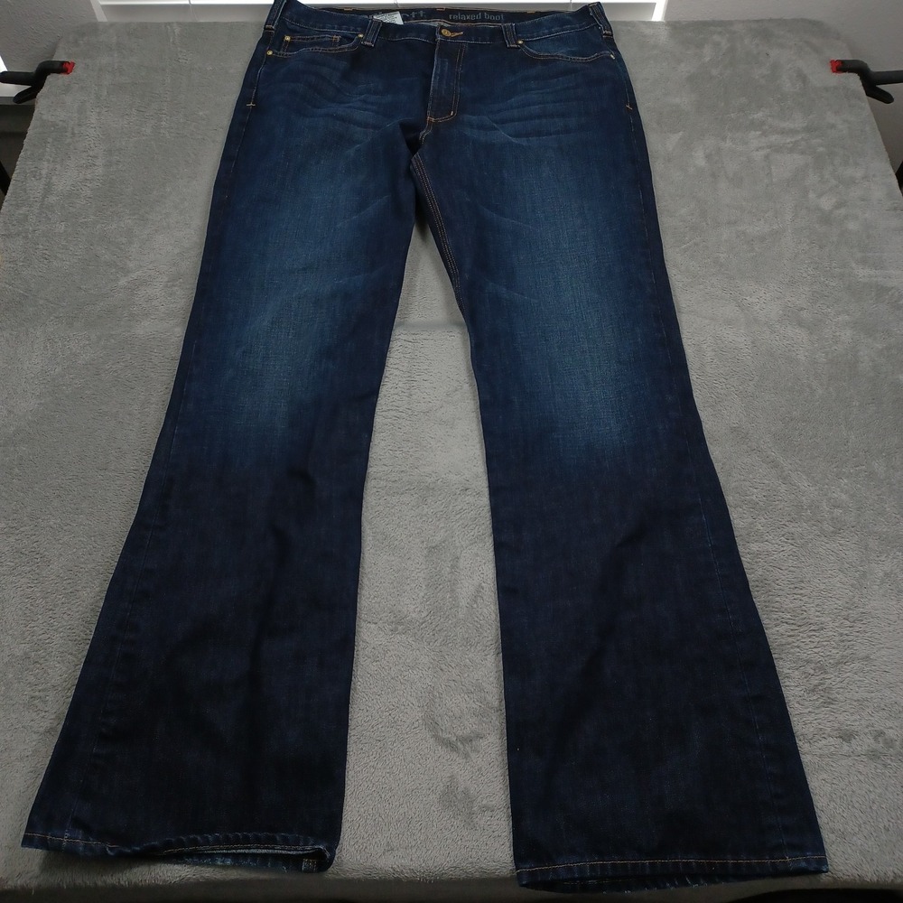 Carhartt Jeans Mens 40x36 Blue Denim Relaxed Bootcut Workwear Casual